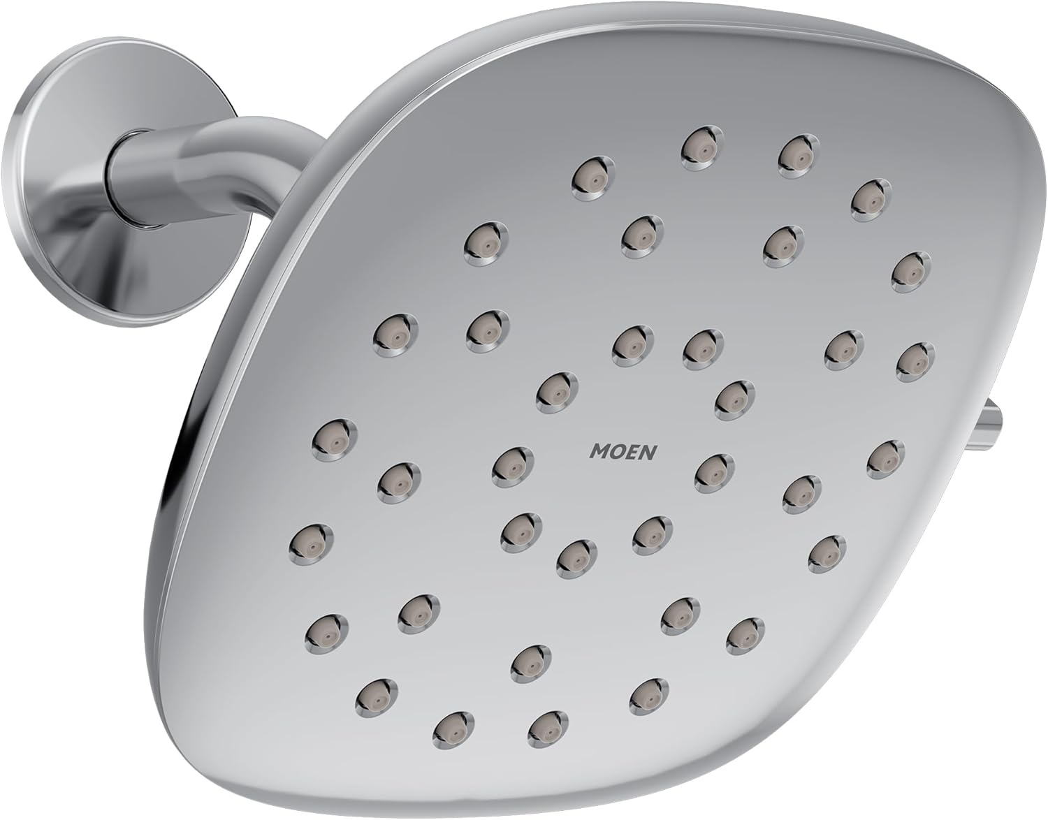 Moen 220R5EP Verso Eco-Performance Infiniti Dial Square Rain Shower Head, 7-Inch Diameter Spray Head, Chrome